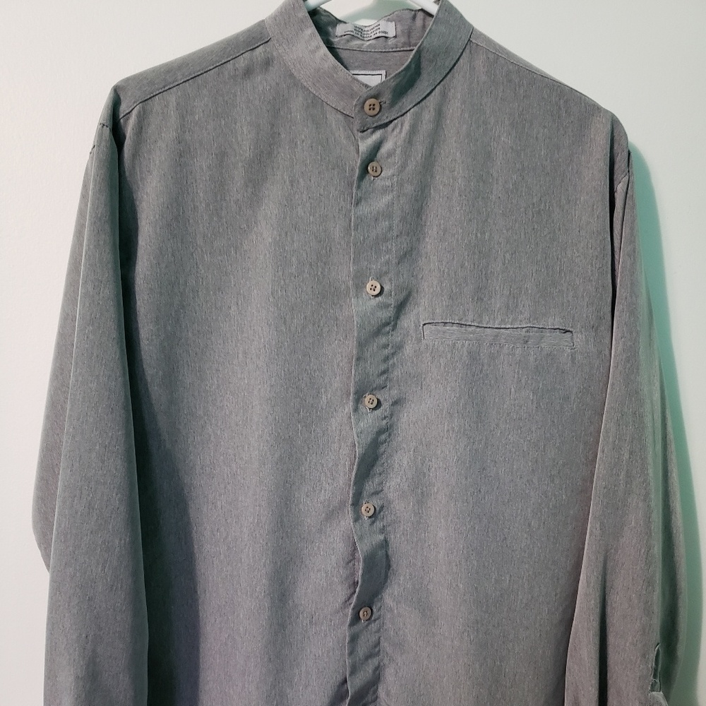 Gray dress shirt